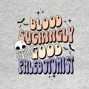 Phlebotomist Halloween Retro Style T-Shirt